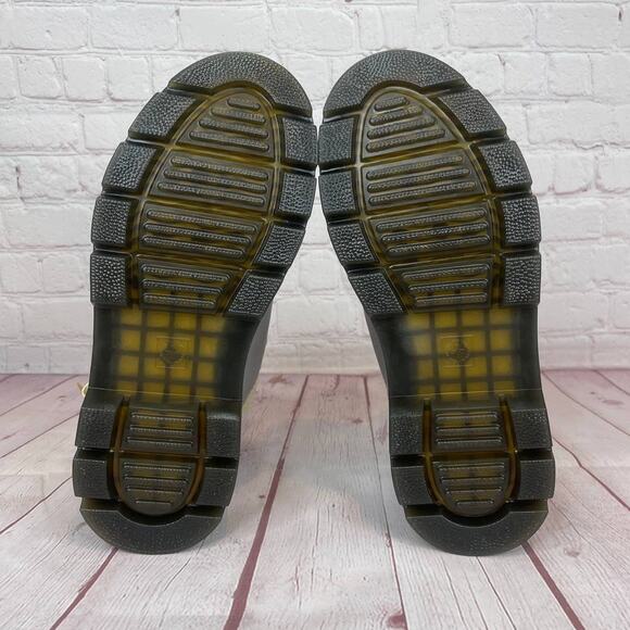 Dr. Martens Combs With Faux Fur Lined Utility Grey Boots Women’s Size 9 - Picture 11 of 12